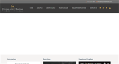 Desktop Screenshot of exquisitebhutan.com