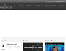 Tablet Screenshot of exquisitebhutan.com